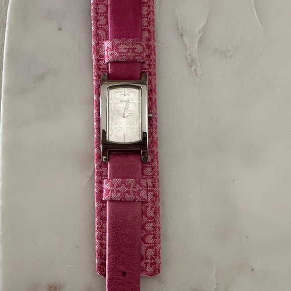 Guess Pink Women's Watch with Silver Accents - Picture 1 of 5